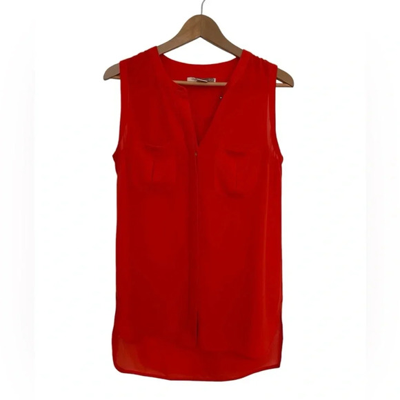 Forever21 light orange  sleeveless blouse size XS - Picture 1 of 6